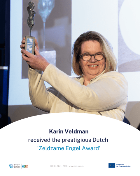 Karin Veldman received the prestigious Dutch ‘Zeldzame Engel Award’